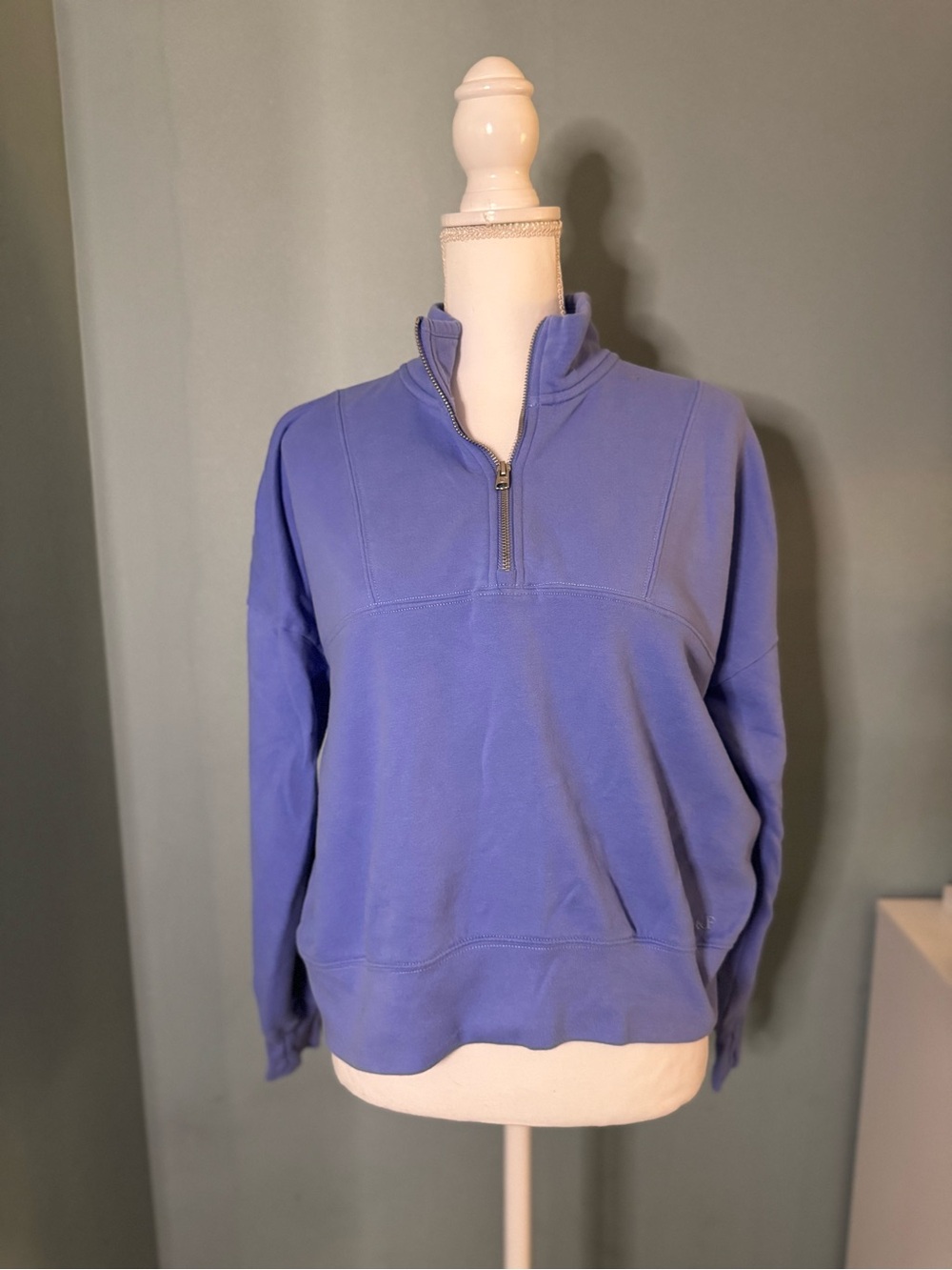 abercrombie kids Periwinkle blue Half-Zip Pullover Sweater 17/18 XL